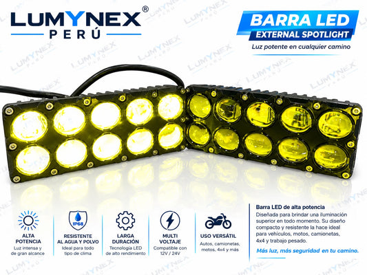 BARRAS LED 10 LUPAS MULTIFUNCIONAL
