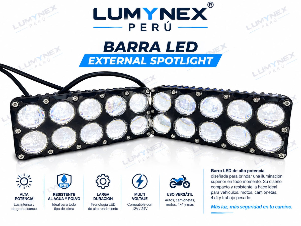 BARRAS LED 10 LUPAS MULTIFUNCIONAL